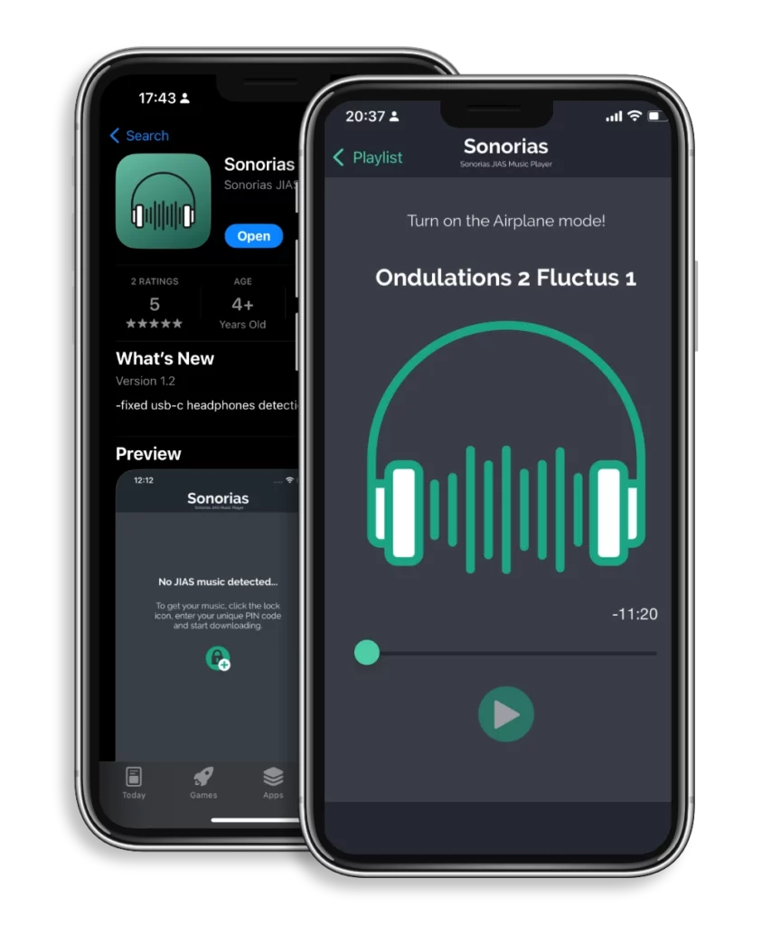 Sonorias on Apple iPhone